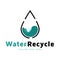Water Recycle logo for business and company