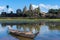 Water reflection of Angkor Wat in Cambodia