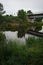 Water reflection of Havel river canal VoÃŸkanal in Krewelin, Oberhavel, Ruppiner Lakeland, Brandenburg
