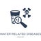 Water-related Diseases icon. Trendy flat vector Water-related Di