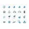 water related icons set. Vector illustration decorative design