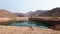 Water reservoir lake at Jebel Jais mountain in the UAE