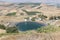 Water reservoir near the town of Yavniel in the Galilee of Israel