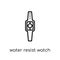 Water Resist Watch icon. Trendy modern flat linear vector Water