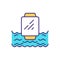 Water-resistant smartwatch RGB color icon