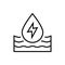 Water resources icon. Hydro electricity vector illustration.