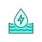 Water resources icon. Hydro electricity vector illustration.