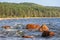 Water and rocks. Rocks and waves. Hard and soft.