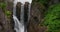 Water running off the spillway of a dam