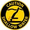 Water Safety Sign Caution - Shallow Water