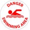 Water Safety Sign Danger - Swimming Area