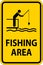 Water Safety Sign Notice -Fishing Area