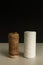 Water sediment filter cartridge replacement. Used dirty and new clean filter