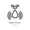 water sensor outline icon. isolated line vector illustration from general collection. editable thin stroke water sensor icon on