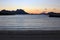 Water, shore and mountains at Helgelandskysten, Norway