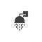 Water shower vector icon