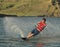 Water skier on lake