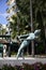 Water Skier Statue on the Beach in Marbella Spain