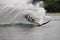 Water Skiing sport on a Lake