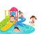 Water slide for family and children.