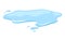 Water spill puddle. Blue liquid shape in flat cartoon style. Clean fluid drop design element isolted on white background