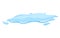 Water spill puddle. Blue liquid shape in flat cartoon style. Clean fluid drop design element isolted on white background