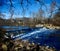 Water Spilling over Dam on Salt Creek