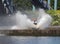 Water splash fairground ride