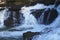 Water splash nature creek waterfall stone flowing stream