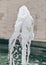 Water splash sculpture in the summer heat