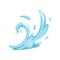 Water splashing drops, abstract water symbol vector Illustration on a white background