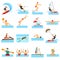 Water Sport Decorative Icons