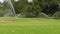 Water Sprinklers Dance Across Golf Course Greens