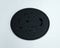 Water stain on black beverage coasters. Blank leather coasters for your design