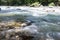 Water stream and waterfall stone