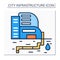 Water supply color icon