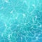 Water surface. Blue summer sea, sun reflection in ocean with aqua pattern, realistic shiny ripple water for advertising