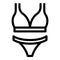 Water swimsuit icon, outline style