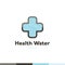 Water symbol logo design template icon. May be used in ecological, medical, chemical, food and oil design