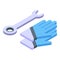 Water system tools icon isometric vector. Osmosis filter