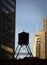 Water tank on top of a building, Chicago, Cook