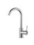 Water tap, faucet for the bathroom, kitchen mixer cold hot water. Chrome-plated metal . Isolated on a white background. Wall-mount