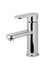 Water tap, faucet for the bathroom, kitchen mixer cold hot water. Chrome-plated metal . Isolated on a white background. Wall-mount