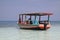 Water taxi boat in paradise