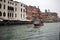 Water taxi Sailing travel, Grand Canal Venice, Italy surrounding by Ancient attractive building church, Commercial advertisement