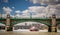 Water taxi under Blackfriars Bridge