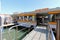 Water taxi or Water bus (Vaporetto) at the pier in Venice, Italy