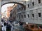 Water Taxis Under Bridge of Sighs, Venice