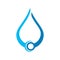 water technolgy logo vector icon simple illustration