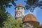 Water tower built 1908 in the city of Svetlogorsk, Kaliningrad region. Attraction in the Baltic Sea resort. Selective focus